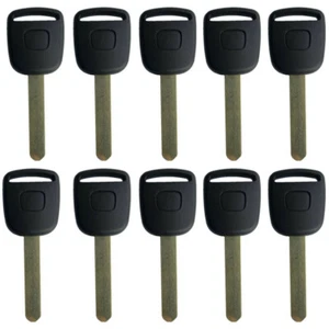 10PCS for Honda Accord Ignition Transponder Uncut Key Shell Case - Imagen 1 de 7
