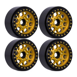 4PCS 1.9" Metal Beadlock Wheel Rims for 1/10 RC TRX4 AXIAL SCX10 TRX-4 D90 90046 - Picture 1 of 17