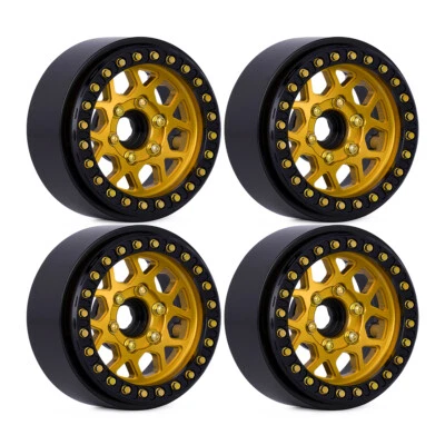 4PCS 1.9" Metal Beadlock Wheel Rims for 1/10 RC TRX4 AXIAL SCX10 TRX-4 D90 90046 - Image 1 of 4