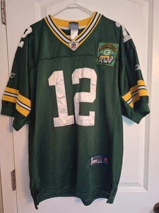 Reebok Aaron Rodgers #12 Green Bay Packers Jersey With Superbowl Patch Small - Picture 1 of 4