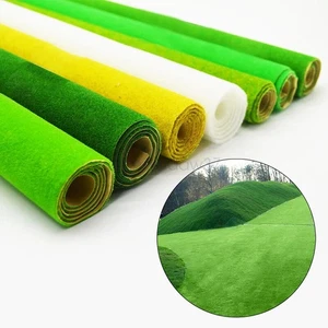 Landscape Faux Grass Mat for Model Train DIY Kraft Paper Scenery Layout Lawn - Picture 1 of 24