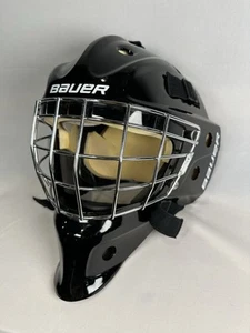 Bauer NME3 SR Hockey Goalie Helmet Mask Black - Picture 1 of 21