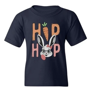 Hip Hop Bunny – Funny Easter Carrot And Bunny Design Youth Unisex T-shirt - Picture 1 of 11