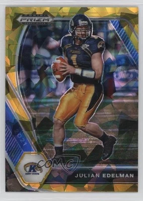 2021 Panini Prizm Draft Picks Gold Ice Prizm Julian Edelman #66 - Image 1 of 2