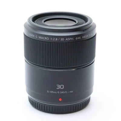 Panasonic Lumix G Macro 30mm F/2.8 ASPH. MEGA O.I.S. (MFT) -MINT- #245 - Image 1 of 4