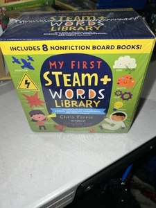 My First Steam+ Words Library- 8 Book Set by Chris Ferrie- New & Sealed- Age 3+ - Picture 1 of 4