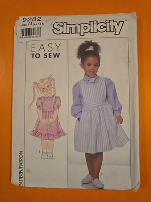 SIMPLICITY PATTERN   9282 CHILDS' JUMPER & BLOUSE / Size N 4-6 - Image 1 of 4