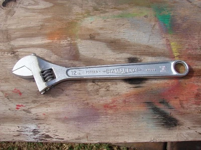 "Llave ajustable vintage Diamalloy Diamond Calk Horseshoe CO EE. UU. 12""" Foto 1 de 4