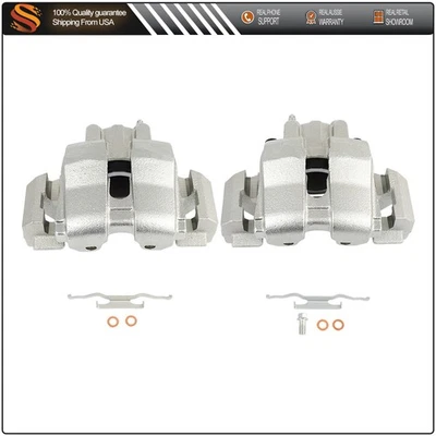 Front Pair For 2009-2012 Ford Escape Brake Calipers w/ Bracket (From 12/01/2008) - Image 1 of 4