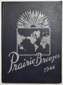 Bismarck North Dakota Yearbook 1944 Bismarck High School Prairie Breezes WWII - Imagen 1 de 12