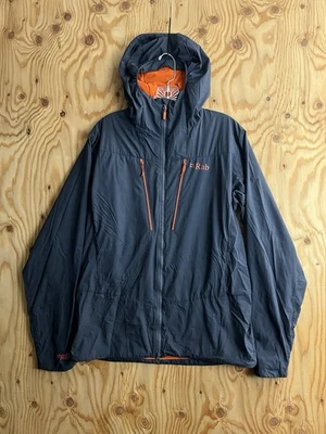 RAB Mens M Vapour-Rise Alpine Light Jacket Grey Full Zip Hoody Thermal Layer - Image 1 of 4