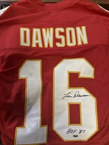 Len Dawson Chiefs Signed Jersey Leaf COA ‘HOF’ Inscription - Custom Jersey - Picture 1 of 3