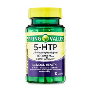 Spring Valley 5-HTP Capsules, Mood & Sleep Health, 100 mg, 30 Count - Picture 1 of 8