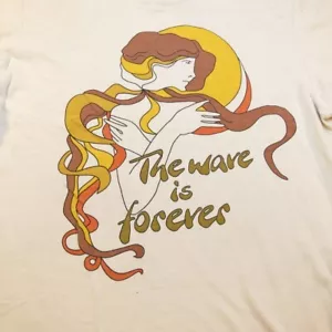 UNIQLO THE WAVE IS FOREVER TEE T SHIRT Mens M surf surfer - Picture 1 of 3