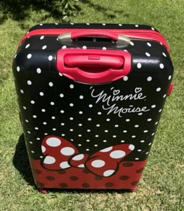 American Tourister Disney Hardside Spinner Minnie Mouse Suitcase Luggage 28" - Picture 1 of 13