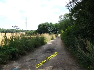 Foto 12x8 Gleis führt zu Funksender und Civiley Wood Frini c2013 - Bild 1 von 1