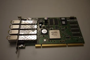 Altera GBE-XL2-4 4 Port Ethernet PCI-X + 4 * FCLF-8521-3 SFP transceiver bundle - Picture 1 of 9