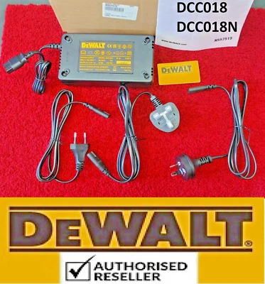 Genuine DeWalt 240v AC Adapter N557515 For DCC018 DCC018N 18V Cordless Inflator - Image 1 of 3