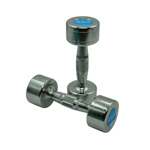 4kg x 2 Chrome Fixed Solid Dumbell - Commercial Grade Hand Weight Total 8kg - Picture 1 of 4