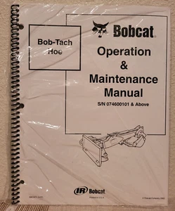 Bobcat Bob-Tach Hoe Operation & Maintenance Manual P/N 6901671 - Brand New! - Picture 1 of 2