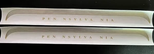(2) -5-STRIPE PENNSYLVANIA SELF ADHESIVE GOLD DECALS FOR LIONEL TRAINS PW GG-1'S - Picture 1 of 6