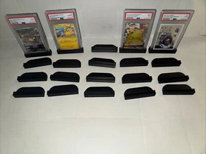 20 PSA Graded Card Stand,Slab Holder Desk/ShelfDisplay PACK OF “20” STANDS Black - Picture 1 of 4
