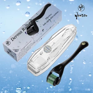 ✓ WseSto Derma Roller 540 Titan Mikronadel Anti Aging Massage 0,5 - 1,0 mm Grün - Bild 1 von 12