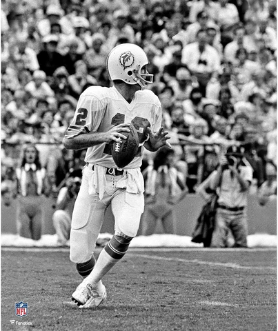 Bob Griese Miami Dolphins Unsigned Action Photograph Cover