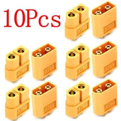 10pcs 5pairs XT60 Male + Female Bullet Connector Plugs for RC Lipo Battery - Image 1 of 4