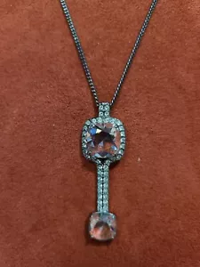 Swarovski Swan signed crystal long necklace - Picture 1 of 3
