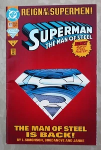 Superman DC Comics (June 1993) Man of Steel is Back & Bonus Poster Die-Cut Cover - Picture 1 of 3
