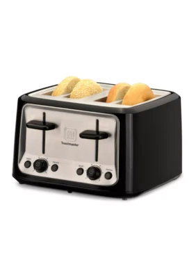 Toastmaster ‎TM-46TS Cool Touch Toaster 4-Slice, 1500w, ‎Black - Image 1 of 3