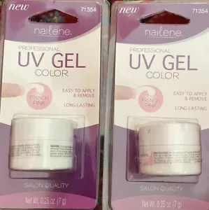 Nailene Professional UV Gel French Manicure FRENCH PINK 71354 SEALED Set Of 2 - Picture 1 of 2