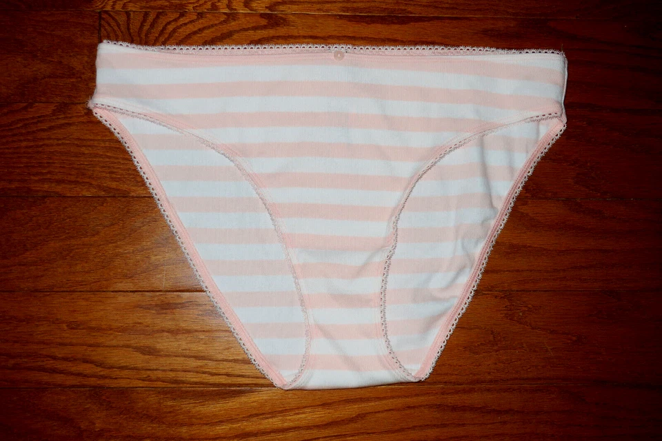 XL ❤️ Victoria's Secret ❤️ 95% COTTON panties MID BIKINI HIGH COLLECTION STRIPE - Image 1 of 1