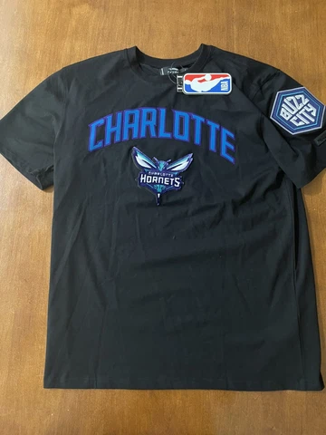NWT Men's Pro Standard Charlotte Hornets Buzz City Tee Shirt Large Black Cover