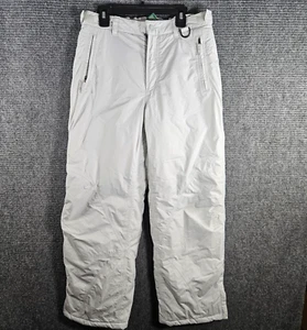 LL Bean Girls Size 14 Glacier Summit Waterproof Snow Ski Pants Silver Moon - Picture 1 of 5