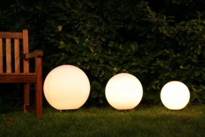 Kugelleuchten Set Gartenleuchte Außenlampe Gartenlampe Erdspiess Außenleuchte - Bild 1 von 10