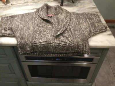 Suéter Juicy Couture Taupe con Hilo Metálico Chal Cuello. Talla L Foto 1 de 4