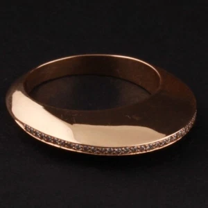 Georg Jensen Gold Ring # 1570 RG. Dune w. Diamonds. 18 Carat. NEW. - Picture 1 of 6
