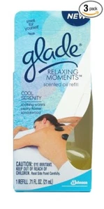 Glade Plug Ins Olio Profumato Ricarica Momento Rilassante Cool Serenity Confezione da 3 - Foto 1 di 1