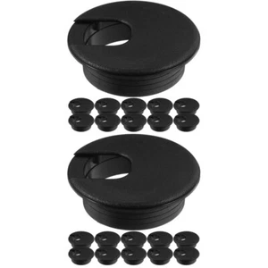 2 Pack Stanz- Und Kabelbox Schreibtischlochabdeckung Kabellochtüllen - Afbeelding 1 van 12