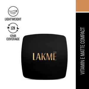 Lakme Forever Matte Compact, Smooth Finish Natural Cinnamon(9g) - Picture 1 of 3