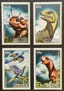 MICRONESIA DINOSAUR STAMPS SET 2001 MNH TRICERATOPS PREHISTORIC ANIMALS REPTILE - Picture 1 of 1