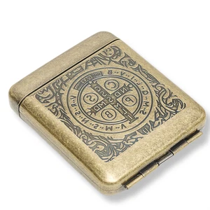 Estuche de cigarrillos de metal The Cross soporte para tabaco para 20 cajas de cigarrillos regulares - Imagen 1 de 10