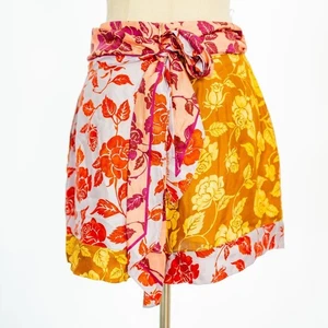 Zimmermann Floral Print Silk LoveStruck Shorts - Picture 1 of 6