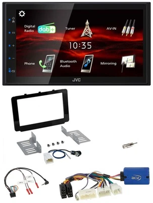 JVC USB Bluetooth Lenkrad DAB 2DIN Autoradio für Toyota Hilux 2016-2020 - Bild 1 von 4