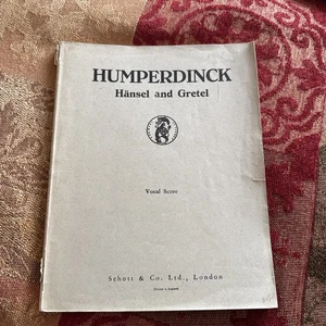 Humperdinck - Hansel And Gretel Vocal Score - Picture 1 of 4