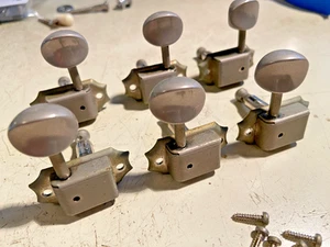 Vintage 1980s 1989 Nickel Gibson 3x3 Tuners Les Paul Special '50s Reissue - Picture 1 of 4