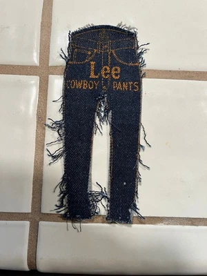 Pantalón Vaquero Lee Vintage Troquelado Publicidad Vintage Denim Muestra Azul Jeans 1940 Foto 1 de 2