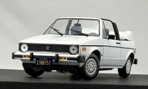 SunStar VW Golf 1 Cabriolet 1/18 Diecast Model Open Convertible White Color - Picture 1 of 12